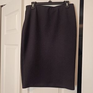 Apt. 9 Textured Black Pencil Skirt